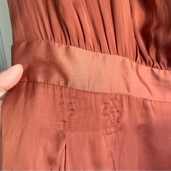 Satin dress, cute midi dress for dining out, formal events dress - Picture 5 of 10